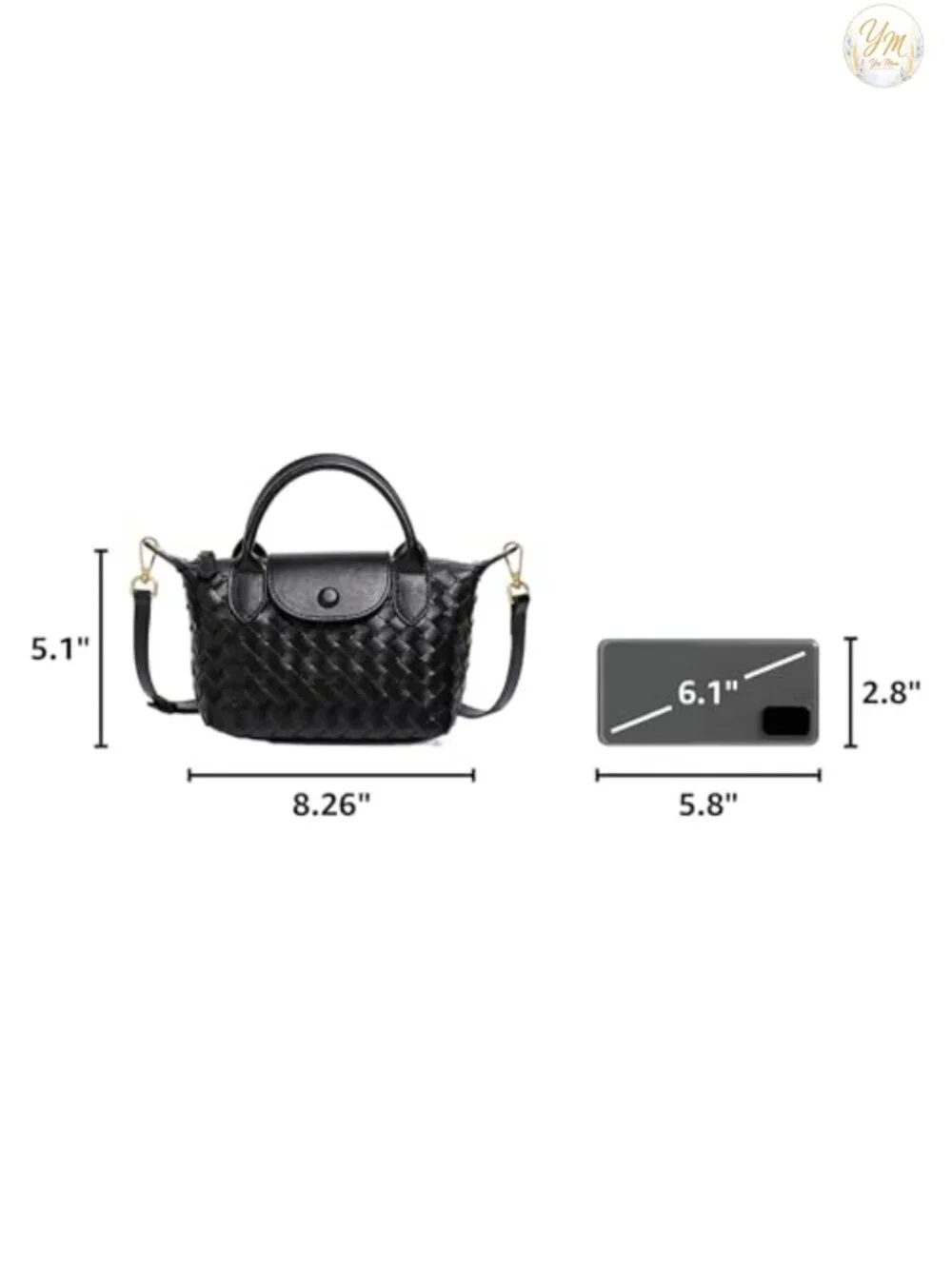 Braided Faux Leather Women's Satchel Handbag Crossbody Shoulder Bag